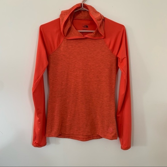 NORTH FACE ORANGE ATHLETIC JACKET WOMEN SIZE XS - Picture 1 of 6